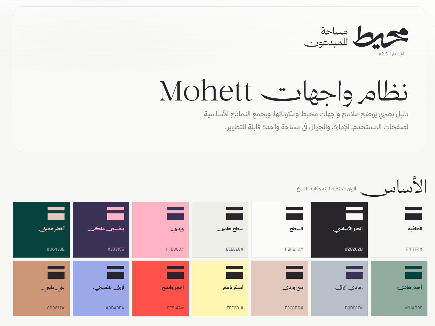 نظام واجهات «محيط».